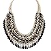Eyourlife Hot Fashion Retro Jewelry Pendant Knit Chain Choker Chunky Statement Bib Necklace Black