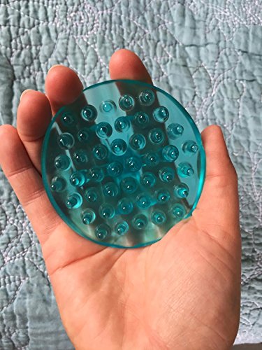 Body & Sole Shampoo and Scalp Toning Brush -- Helps Control Dandruff (Aqua) Use to Clean Hair and Scalp, Apply Hair Products, Increase Scalp Circulation