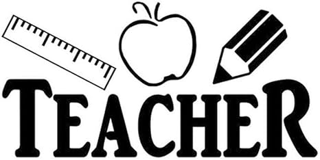 Autocollant De Voiture 20x10cm Enseignant Regle Apple Crayon Originalite Vinyle Decal Car Styling Autocollant De Voiture 2 Pcs Amazon Fr Bricolage