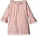 Mud Pie Baby Toddler Holiday Dress Girl Ruffle, Reindeer Ticking, 5T