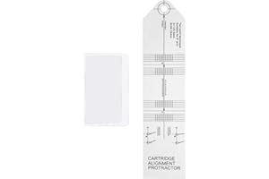 sdroceRyaM Turntable Phonograph LP Adjustment Tool Phono Cartridge Stylus Alignment Protractor