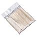 KINGMAS 100 Pcs Orange Wood Nail Sticks, Double Sided Cuticle Pusher, Multi Functional Nail Remover Cleaning Tool, Can also be used as Eye Brow Wooden Wax Sticks