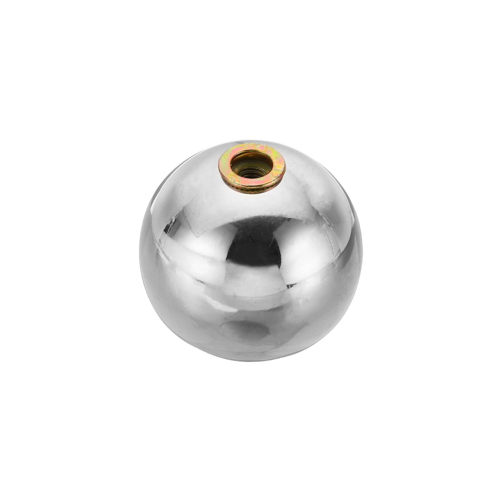 PATIKIL M6x42mm Ball Nuts Knob, 1 Pcs Hollow Female Thread 304 Stainless Steel Round Blind Hole Screw Cap Cover for Lighting Machinery DIY Decoration, Silver