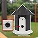 CY Ultrasonic Outdoor Dog Bark Controller Anti Barking House No Barking Household Training Tool Device in Birdhouse Shape (Black)