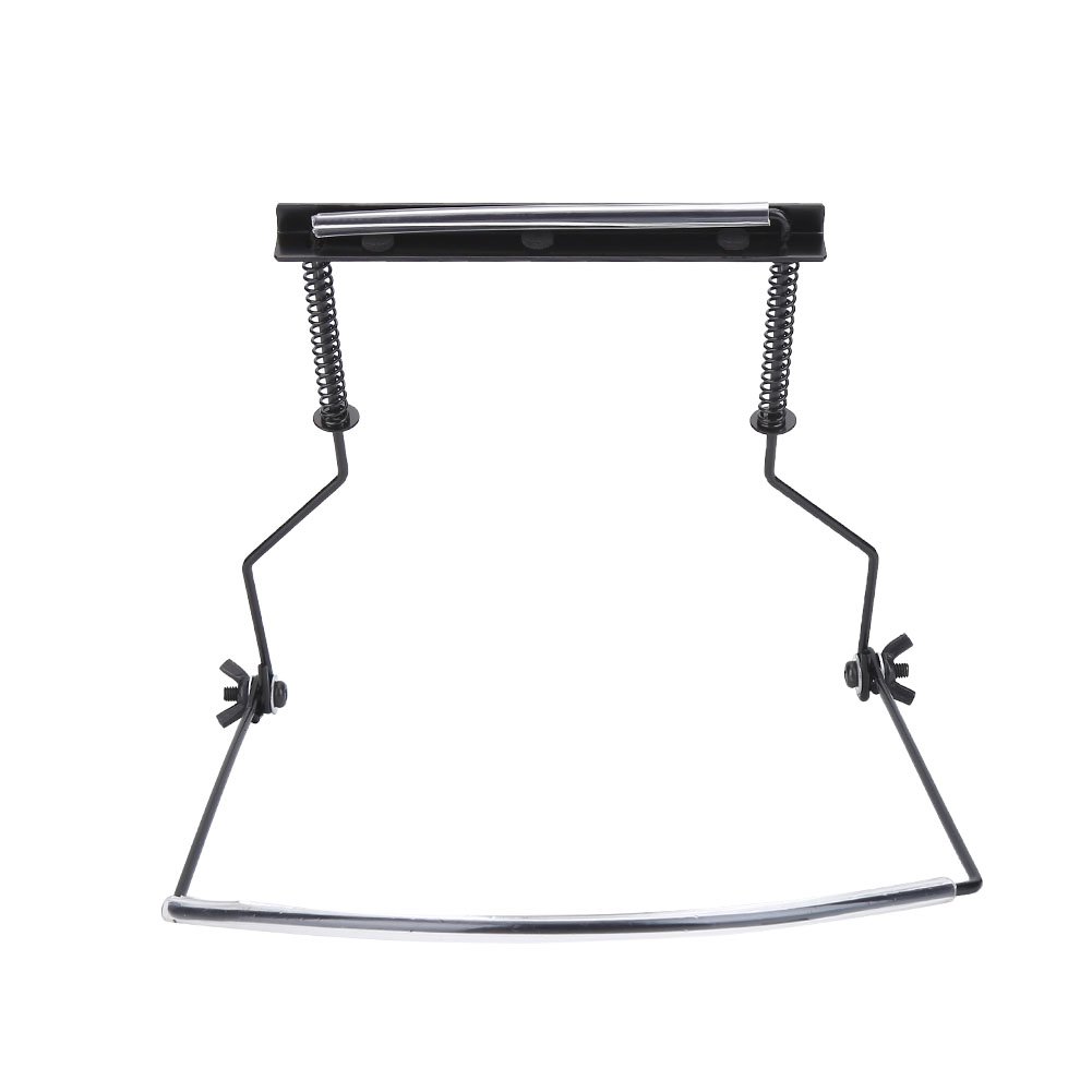 10 Holes Harmonica Neck Holder, Metal Harmonica Accessory Hands-free Stand Holder with Adjustable Mount