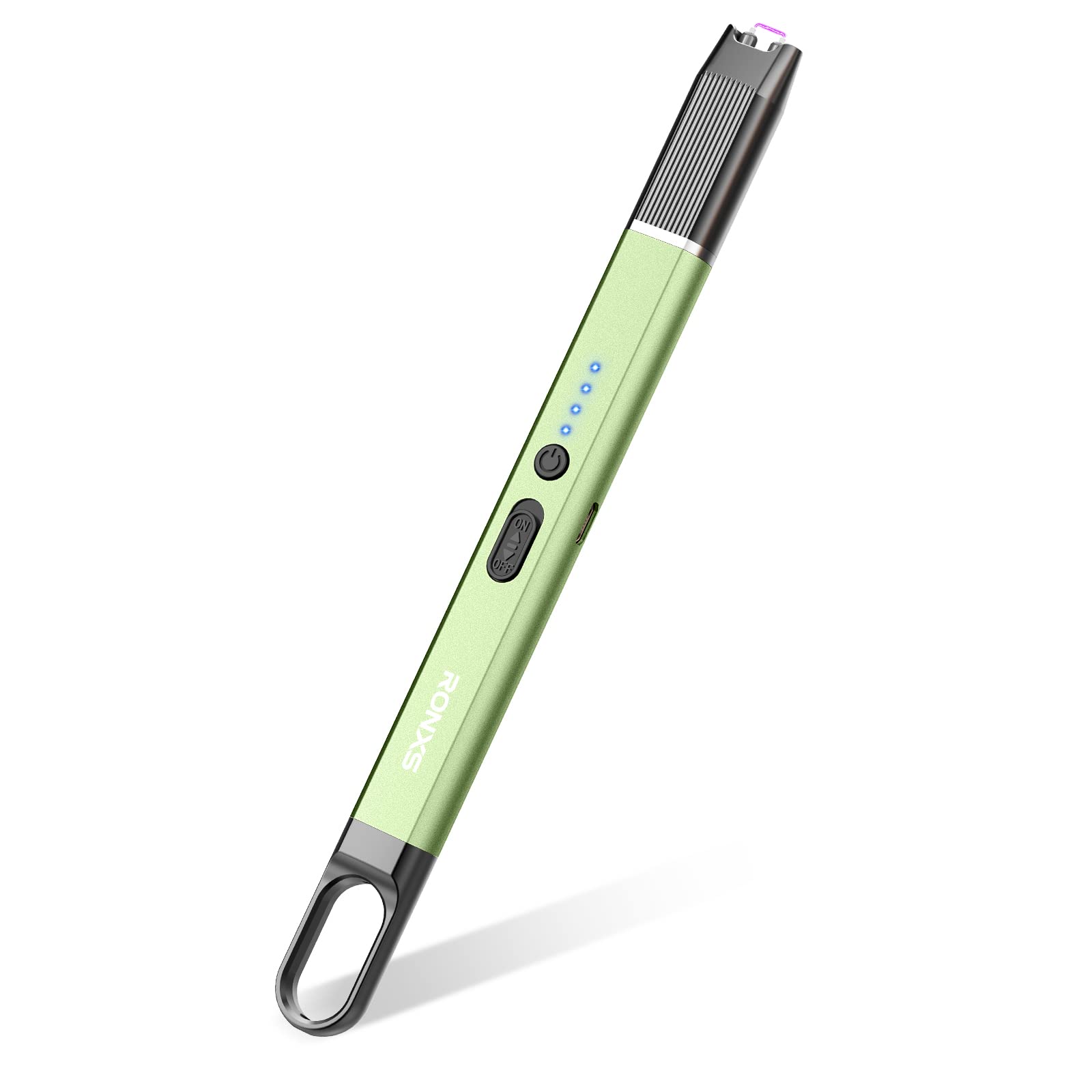 RONXS Electric Lighter - Windproof Flameless Arc USB Candle Lighter with Hanging Hook for Candle BBQ Camping