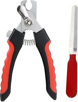 Ceesc Coupe Griffes Pour Chien Et Chat Pince A Ongles Coupante Avec Lime A Ongles Rouge Kit Essentiel De Toilettage Amazon Fr Animalerie