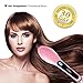 Carenoble Professional Hair Straightening Brush - Electric Heating Straightener Iron Hair Comb, LCD Display - Ceramic Hair Straightener - Makes Instant Straight Hair, Detangling Hair Brush, Free Bonus