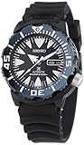 Seiko Prospex Dive Automatic Black Dial Black Polyurethane Mens Watch SRP581