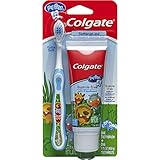 Colgate My First Toothbrush and Toothpaste Starter Kit - Blue, Ages 0-2