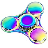 Fidget Spinner,Fidget Toy Hand Spinner Rainbow, 5-7 mins High Speed & Metal Tri-Spinner EDC Hand Finger Spinner