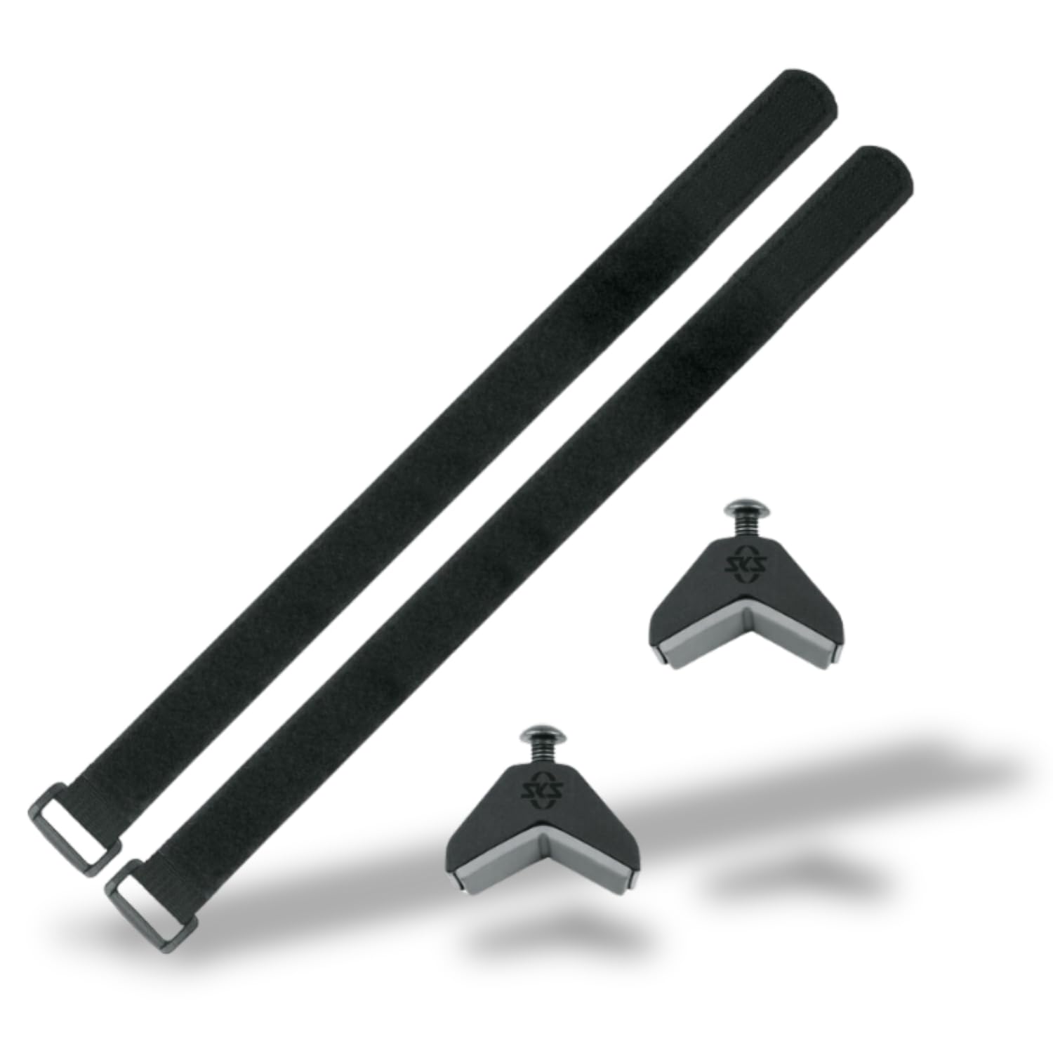 SKS GERMANY ANYWHERE-ADAPTER (adapter for bottle cages, bags, spare tubes, locks or pumps; fits tubes up to 80 mm in diameter; rubberised surface & secure grip).