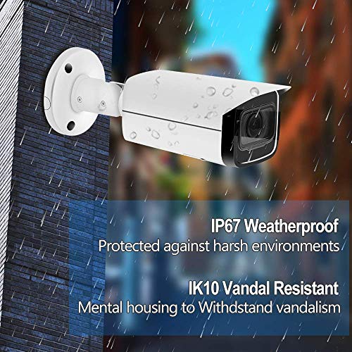 6MP HD Security POE IP Camera IPC-HFW4631H-ZSA, 2.7-13.5mm Motorized Varifocal Lens 5X Optical Zoom, Outdoor Network Surveillance Bullet Camera, Built-in MIC,Micro SD Card,197ft Smart IR,WDR,IP67 ,ONV