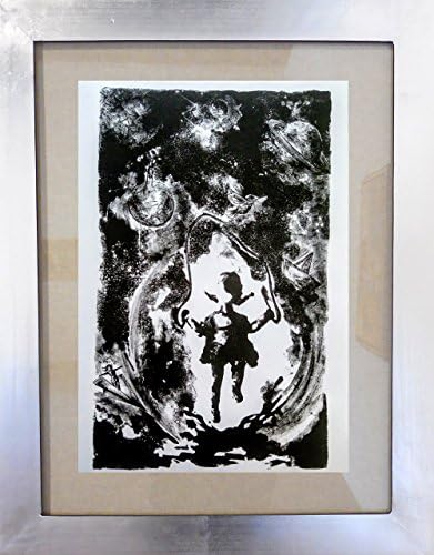 Lithographic piece."Creating new worlds" (Shine in the darkness)