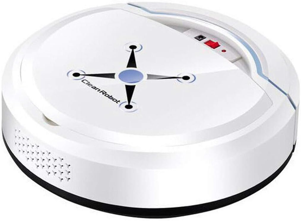 JUTOO Clean Robort USB Navigated Rechargeable Quiet Smart Robot Vacuum capacity battery energy saving Cleaner Auto Sweeper (White)