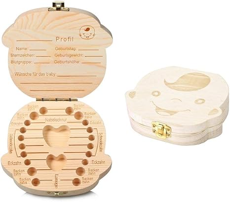 Wirezoll - Caja para dientes de leche, con pinzas y hada de dientes Niñas: Amazon.es: Bebé