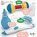 Baby Grooming Kit | Baby care New born Healthcare kits | Nursery Essentials Set for Babies Best Baby Shower and Registry gifts | Includes Nail Clipper Infant Hair Brush Comb Thermometer| Unisex (Blue)