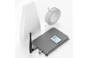 GLYXIO Cell Phone Booster for Home & Office,Up to 6000Sq Ft,Cell Phone Signal Booster for Band 2/25/4/66/5/12/17/13 with All U.S. Carriers,Boosts 5G 4G LTE