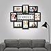 Jerry & Maggie Family Photo Frame 22x17, PVC Picture Frames Collage Wall Decor 9 Opening Wall Hanging For 6x4 Photos 8 Pack, No-Assembly 3D Design Waterproof Memorial Keepsake, Black