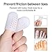 Welnove Big Toe Caps Gel Toe Protector 10 Packs with Breathable Hole, Great for Cushion Toe and Provides Pain Relief from Corns, Blisters, Missing or Ingrown Toenails for Women and Men