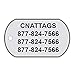 CNATTAGS Stainless Steel Dog Tags - GI Rolled Edge US Military Shape, Personalized (Set of 2)