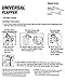 Qualihome Toilet Flapper Replacement Part - Universal Fit - 2 Inch Hinge Flapper Valve Repair Kit with Chain - Easy Installation, Instructions Included