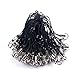 100Pcs Black Lanyard Split Ring Strap for Mobile Cell Phone/Mp3/Mp4/USB Flash Drive/Charms/Keyring and More