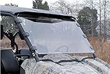 SuperATV Heavy Duty Scratch Resistant Full Windshield for Yamaha Viking/Viking VI (2014+) - Hard Coated for Extreme Durability and Long Life - Easy to Install!