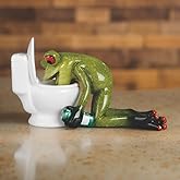 ICE ARMOR Hand Painted 5.5" W Frog Hangover Figurine Statue Sculpture Ornament Decoration Home/Room Decor Ideas for Housewarming, Holidays and Birthdays Great Collectible Addition