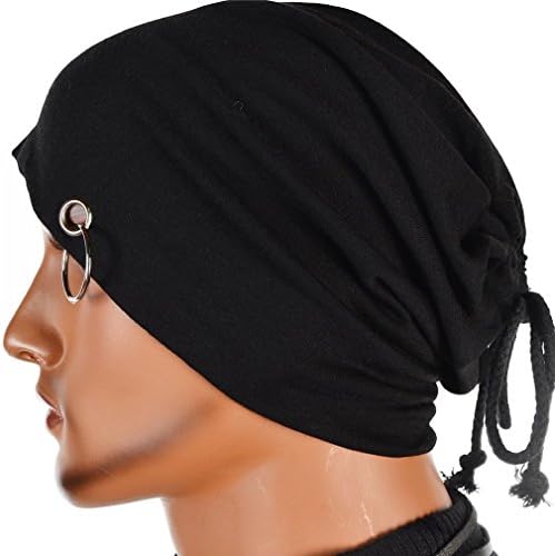Kafeimali Men's Slouchy Long Beanie Knit Caps Snowboard Hats Ski Skull Caps Thin Hip-hop Skull Cap Unisex