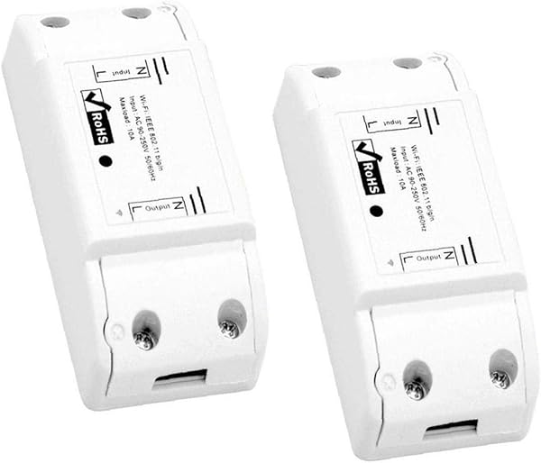 GGOOD Smart Switch Pared WiFi con Control Remoto Y Temporizador Smart Home Wireless Switch Interruptor De Control Mdulo De Rel De Automatizacin Modificacin Remoto para Android Blanca