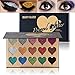 Beauty Glazed Diamond Glitter Eyeshadow Palette Ultra Pigmented Mineral Pressed Glitter Make Up Eye Shadow Powder Bright Luminous Eyes Shimmer Shinny Glittering Waterproof 15 Colors