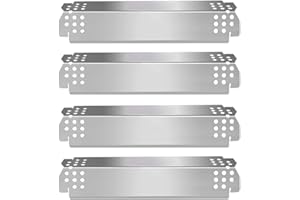 HWGckct Grill Heat Plate Parts for Nexgrill 720-0830H, 720-0888N, 720-0888, 720-0864, 720-0896B, Stainless Steel Grill Heat Tent, Burner Cover, Flame Tamer for 4 Burner Members Mark 720-0830G