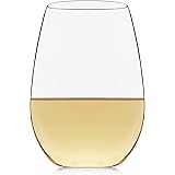Libbey Signature Kentfield Stemless White Wine Glasses, Set of 4