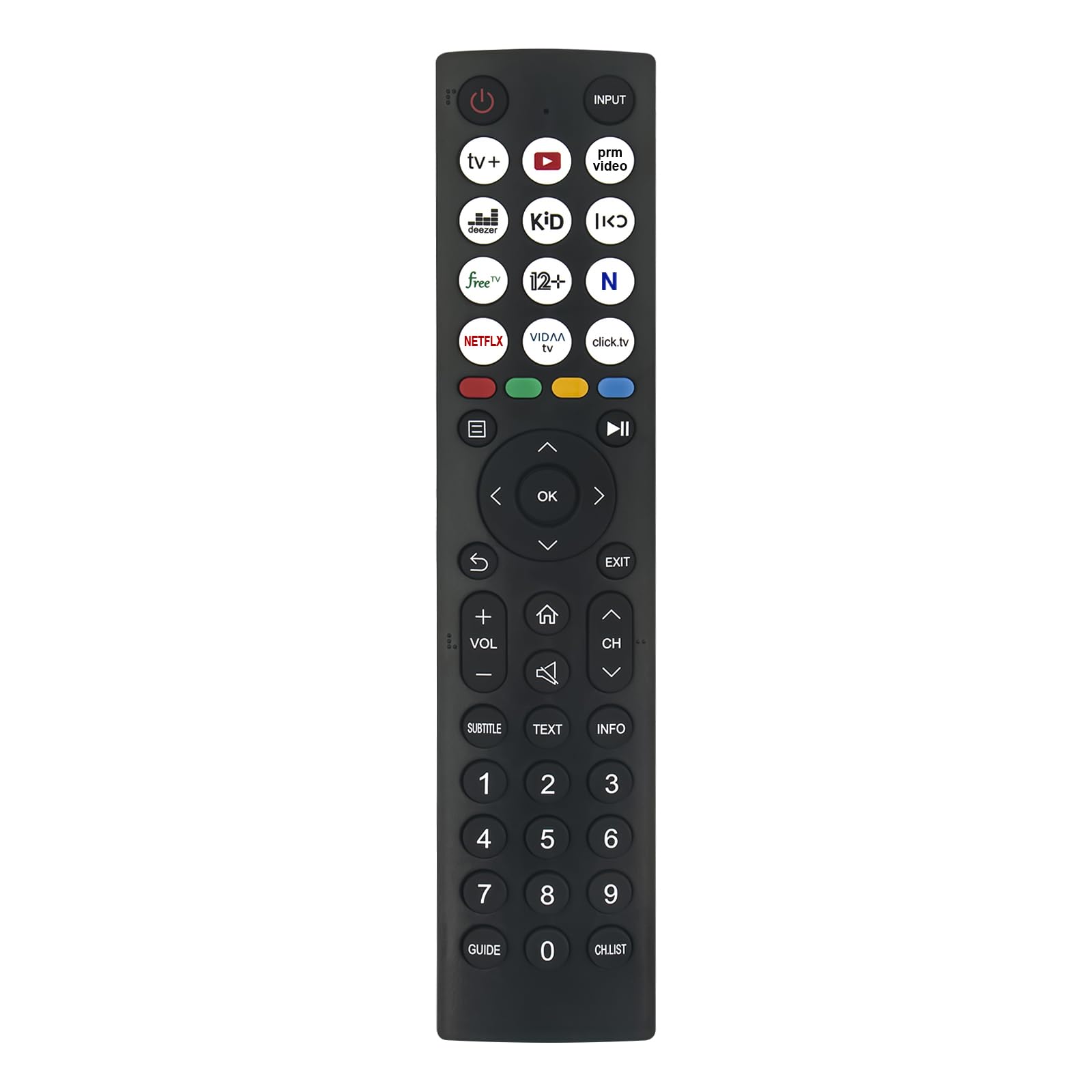 EN2T36H Replacement TV Remote Control EN2T36H(0011) Applicable For Hisense 40 Inch FHD VIDAA Smart TV 32E4KT 40E4KT 40A4KTUK 32A4KTUK 40A4K Without Voice Function