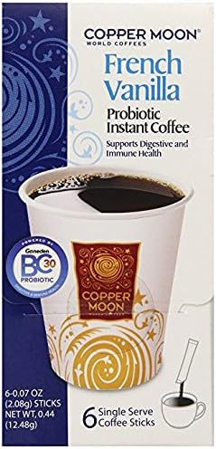 Copper Moon French Vanilla Probiotic Instant Coffee - 6 Sticks