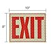 Cyalume Cyflect Glow in the Dark and Reflective Emergency Exit Sign, 8 Inches x 10 Inches, Adhesive Backing