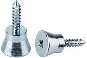 HUGEXPEN Suitable for OEM Whirlpool W10661886 W10460893 Refrigerator Door Handle Handlebar Installation Screw Screw Replacement (2) 银色