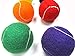 Coast Athletic Color Tennis Ball Set | Green, Orange, Yellow, Purple, Red, Blue Tennis Balls | (6 Pack)