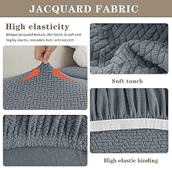 Jin Le Stretch 1 Piece Couch Cushion Covers for