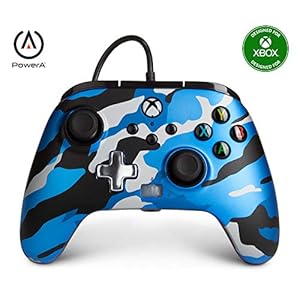 PowerA geavanceerde bedrade controller voor Xbox Series X|S – Metallic Blauw Camo