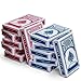 Kicko 24-Decks Playing Cards - Red Printed Box Individual Packing for Party Favors, Boys, Girls and Adults
