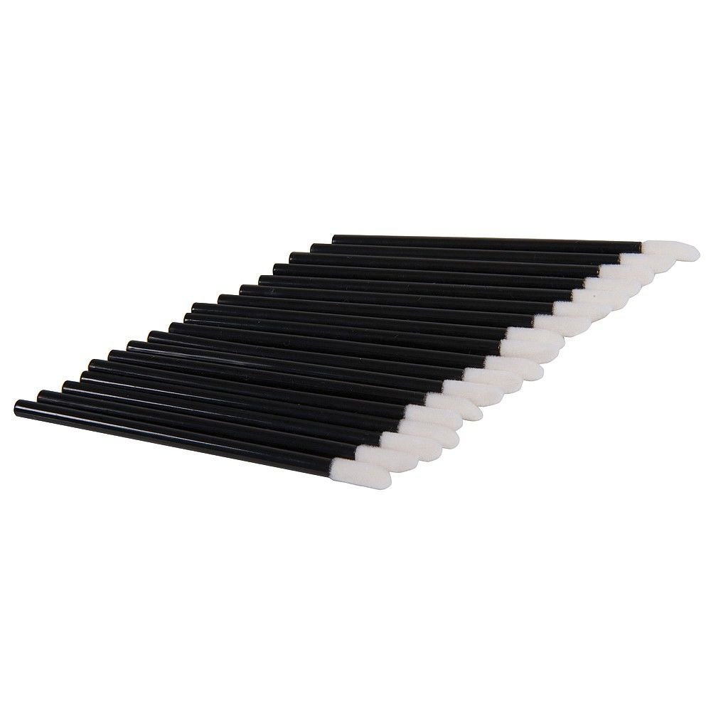 Salon Services Disposable Lip Gloss Wands Black 25 Pack 9cm