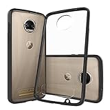 Moto Z2 Force Case, Moto Z2 Force Edition Case, Dretal Slim Fit Anti-Scratch Clear PC Back TPU Air Bumper Protective Case Cover For Motorola Moto Z2 Force Edition(2017) (Black/Clear)