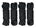 RainierSupplyCo Dock Lines 4-Pack - Boat Rope for Docking with Loop - 15 ft x 3/8 Inch Premium Double Braided Nylon Marine Rope - Mooring Line with 12