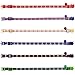 Breakaway Cat Collars with Bell, Safety Buckle Plaid Patterns Mixed Colors, Adjustable Kitten Collars from 7.8-11.8 Inch, 6 Pack