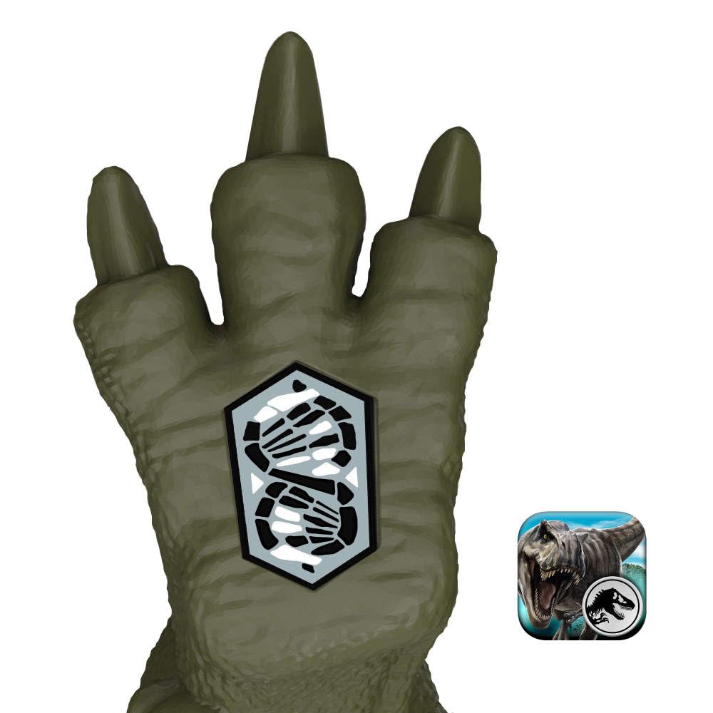 Mattel Jurassic World Rebirth Gigantic Thrashers Tyrannotitian Dinosaur Figure Toy, 2 Tail Activated Rampage Attacks, Digital Play