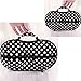 Sunward Polka Dot Protect Bra Underwear Lingerie Case Travel Bag Storage Box (Black)