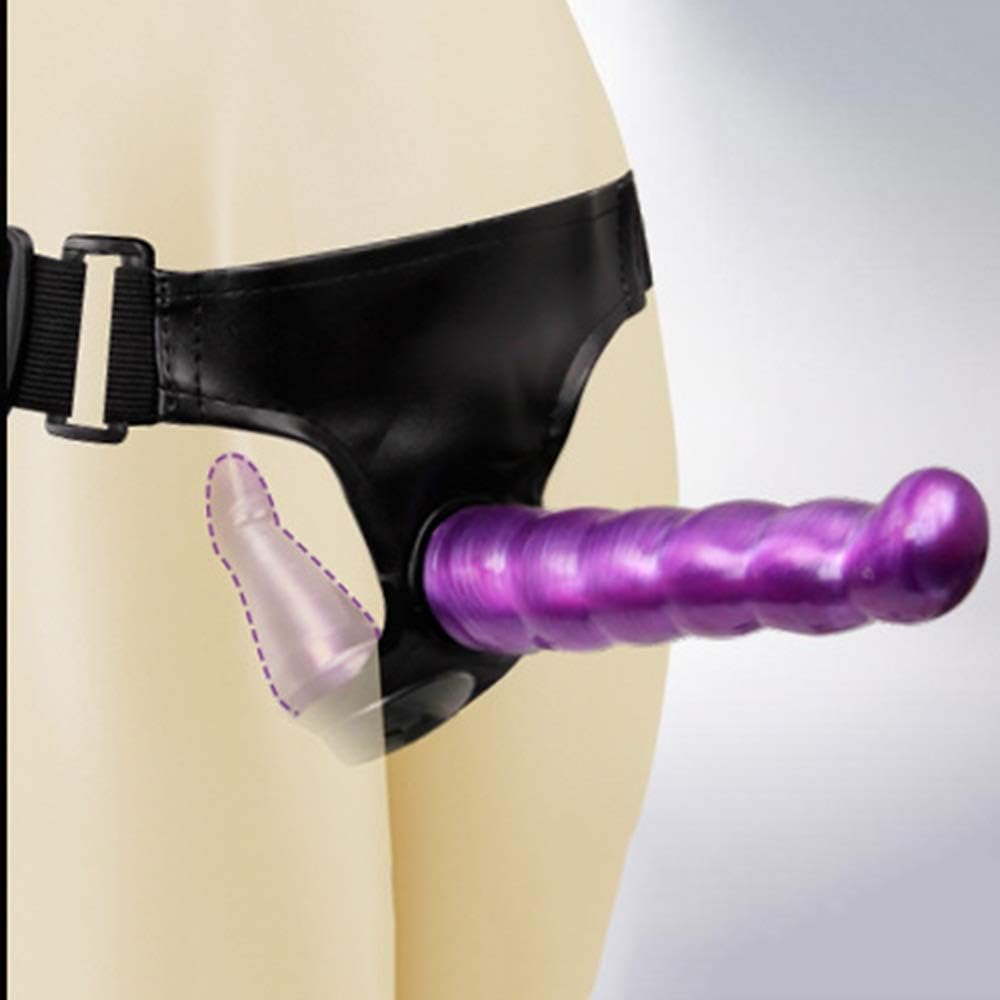 Sngelllove Fashion Adjustable Straps Perfect Size TPR Adult Men Funny Stráp Ǒns Six Men and Women Color Purple