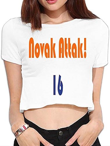 Novak Attak! Summer Crop Tops Street Tee Shirt Bare Midriff Sexy T-Shirt